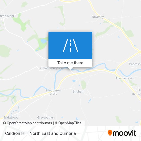Caldron Hill map