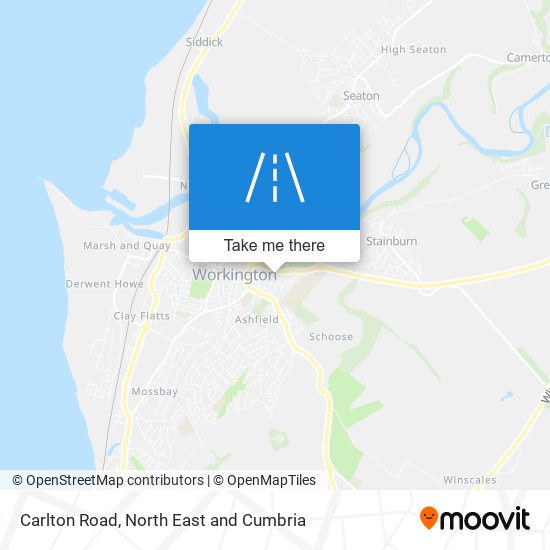 Carlton Road map