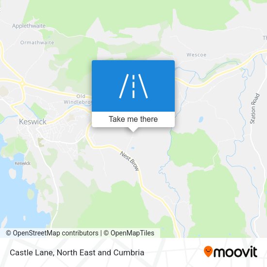 Castle Lane map