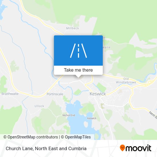 Church Lane map