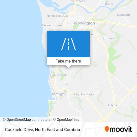 Cockfield Drive map