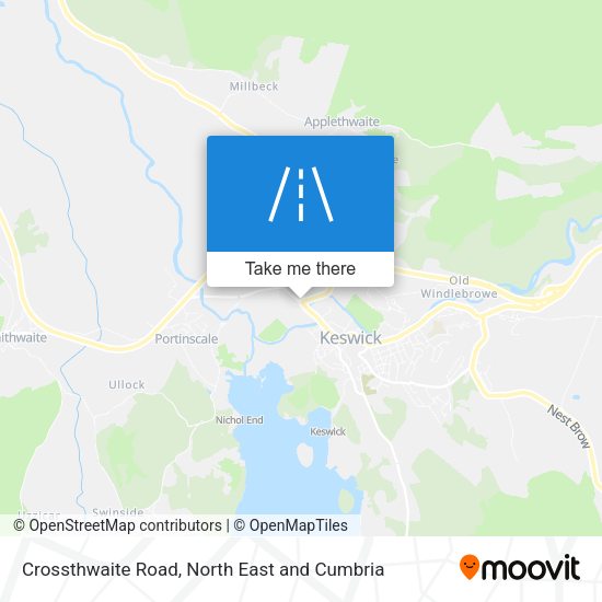 Crossthwaite Road map