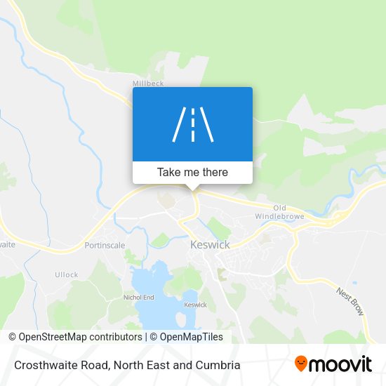 Crosthwaite Road map