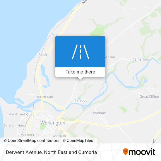 Derwent Avenue map