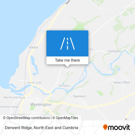 Derwent Ridge map