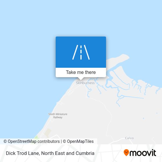 Dick Trod Lane map