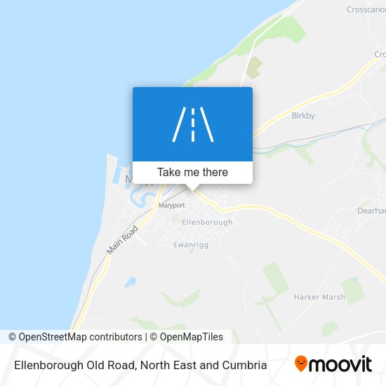 Ellenborough Old Road map