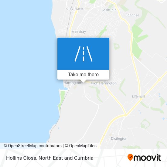 Hollins Close map