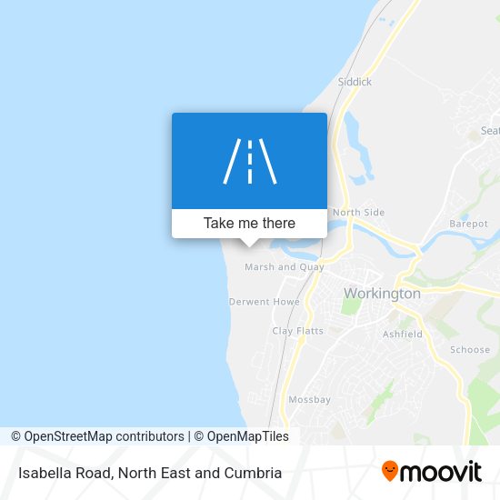 Isabella Road map