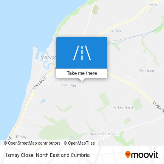 Ismay Close map