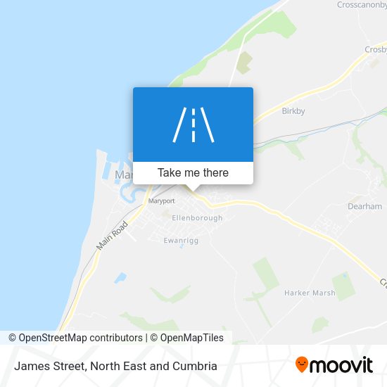 James Street map
