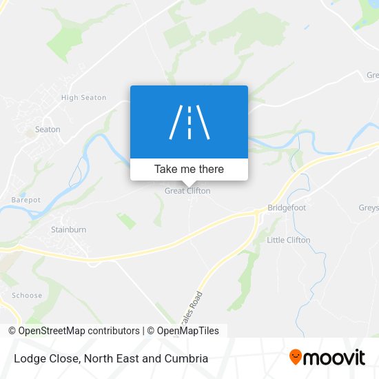 Lodge Close map