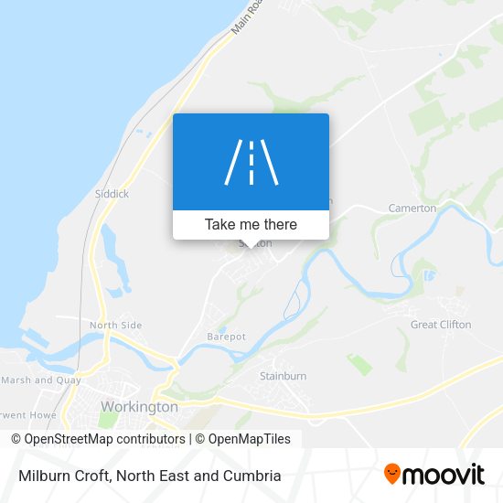 Milburn Croft map