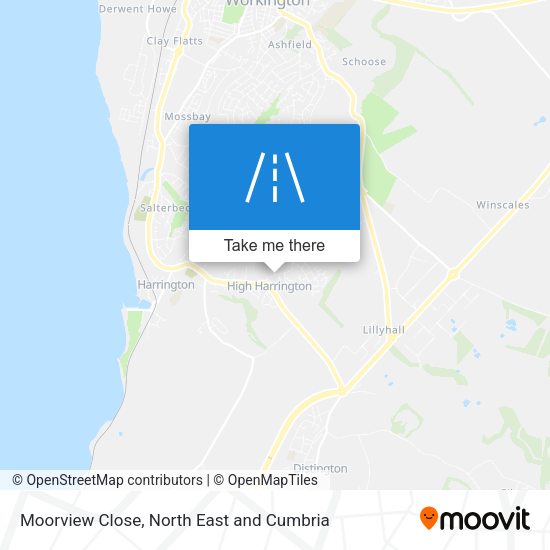 Moorview Close map