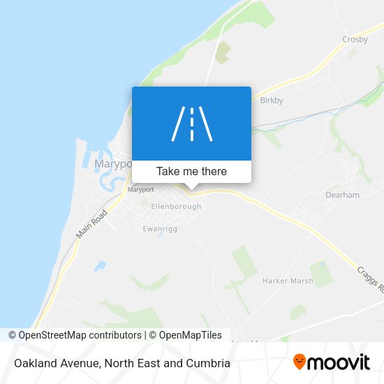 Oakland Avenue map