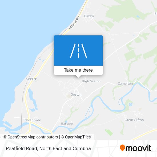 Peatfield Road map