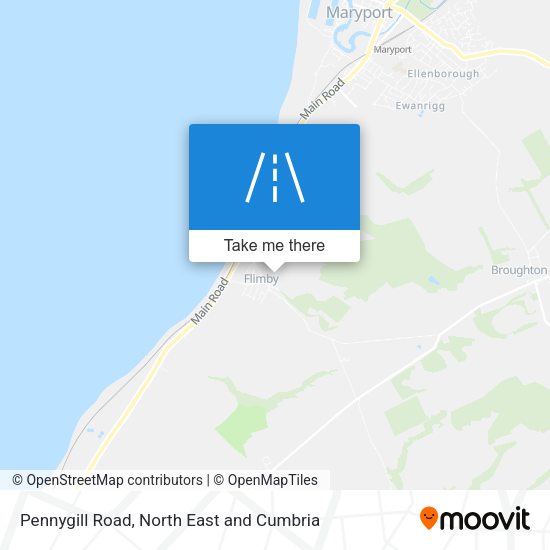 Pennygill Road map
