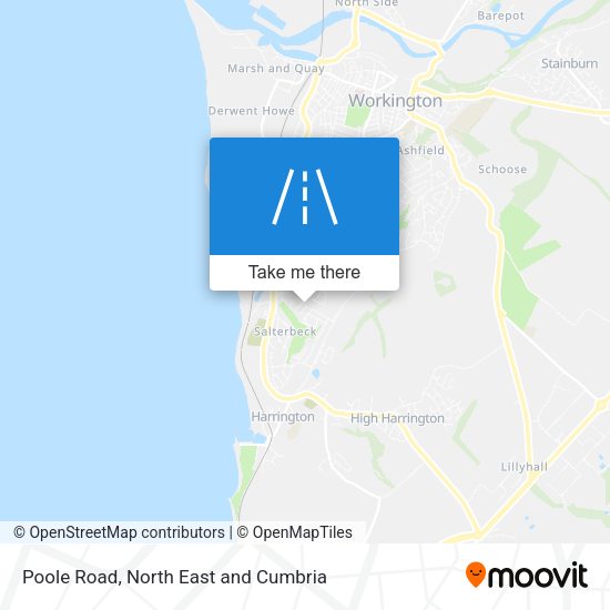 Poole Road map