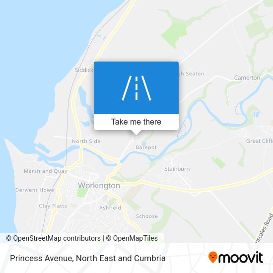Princess Avenue map