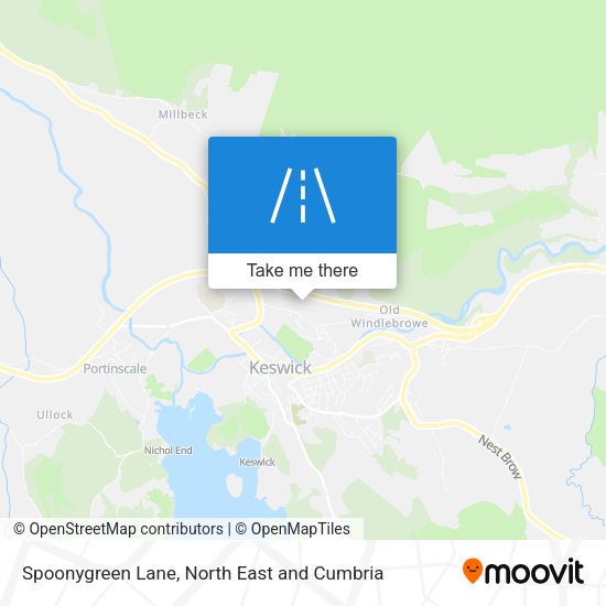 Spoonygreen Lane map