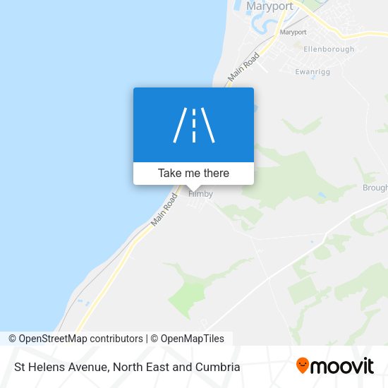 St Helens Avenue map