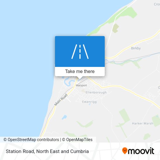 Station Road map