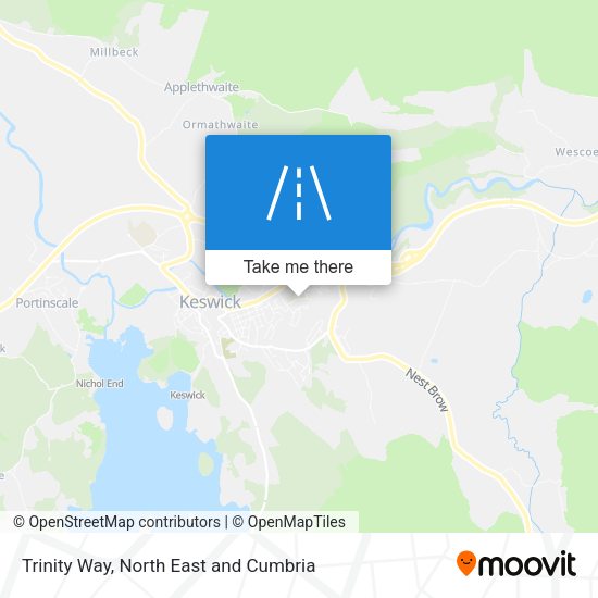 Trinity Way map