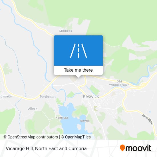 Vicarage Hill map