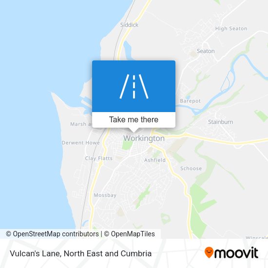 Vulcan's Lane map