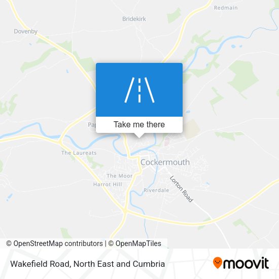 Wakefield Road map