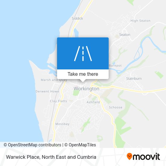 Warwick Place map
