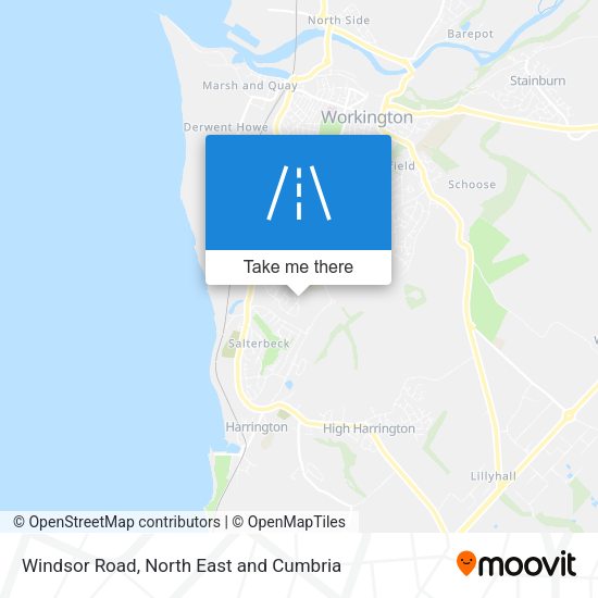 Windsor Road map