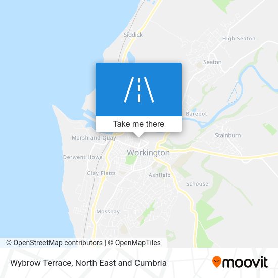Wybrow Terrace map