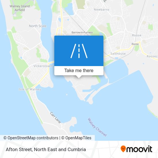 Afton Street map