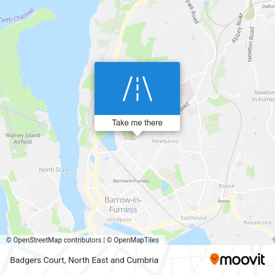 Badgers Court map