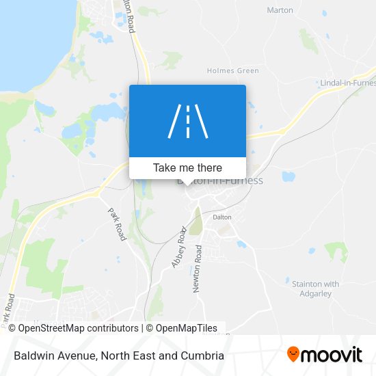 Baldwin Avenue map