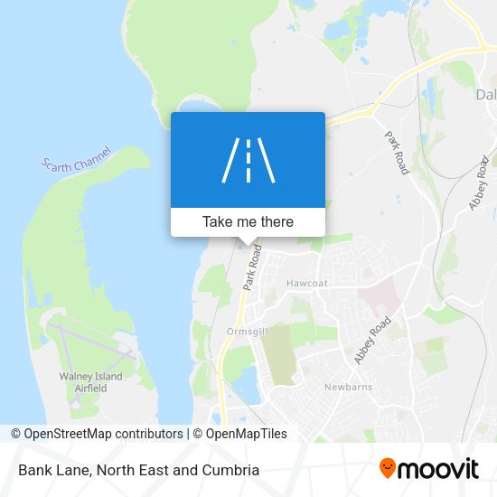 Bank Lane map
