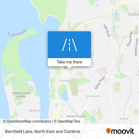 Barnfield Lane map