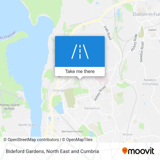 Bideford Gardens map
