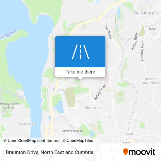 Braunton Drive map