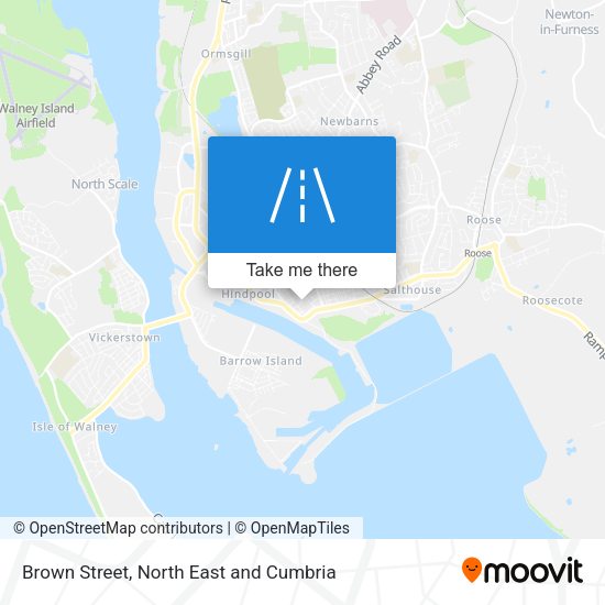 Brown Street map