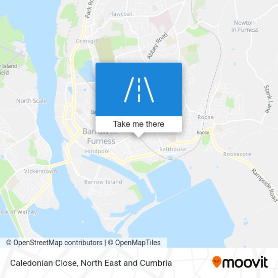 Caledonian Close map
