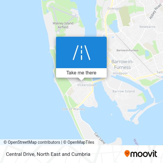 Central Drive map