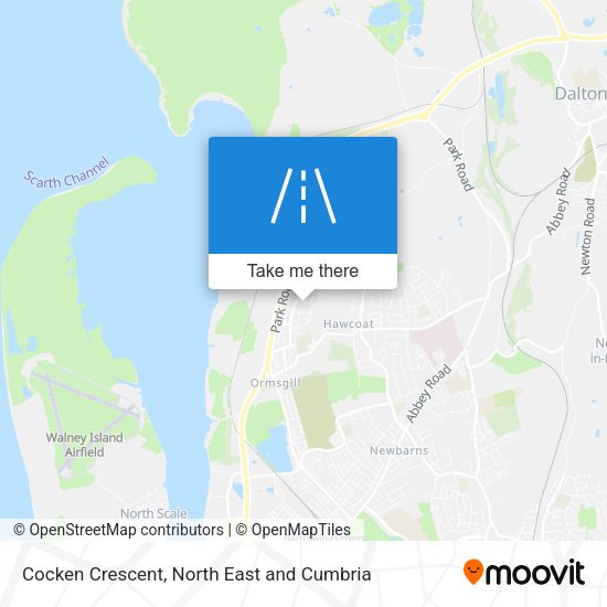 Cocken Crescent map