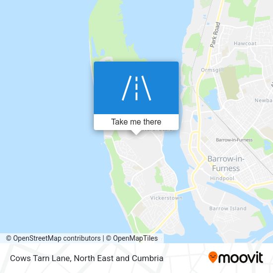 Cows Tarn Lane map