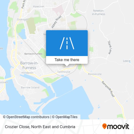 Crozier Close map