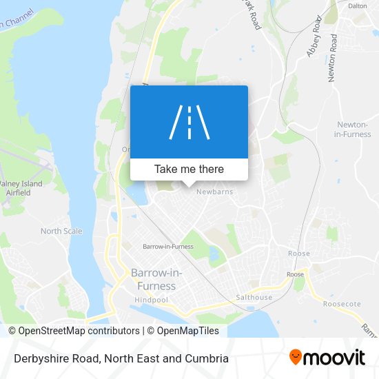 Derbyshire Road map