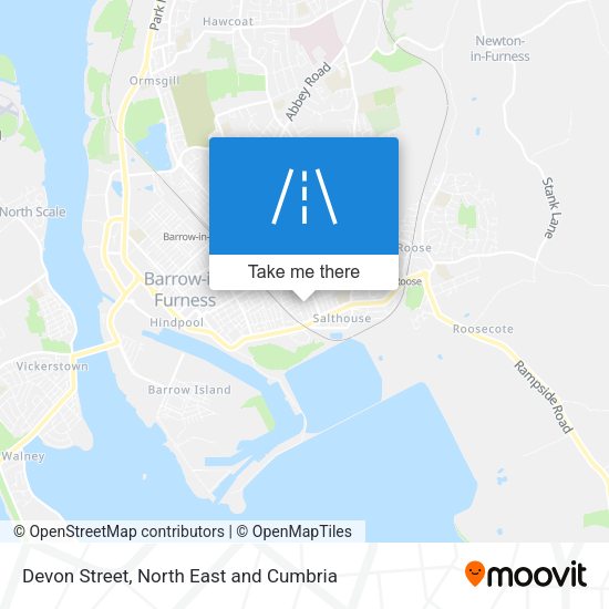 Devon Street map