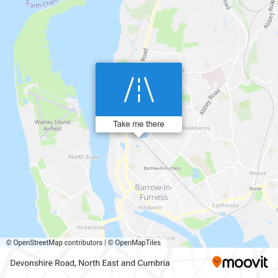 Devonshire Road map