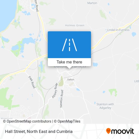 Hall Street map
